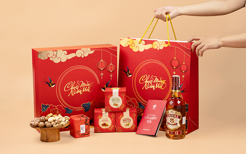 hộp quà tặng tết