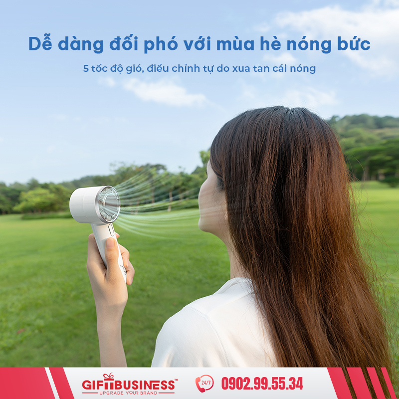 in logo quạt cầm tay