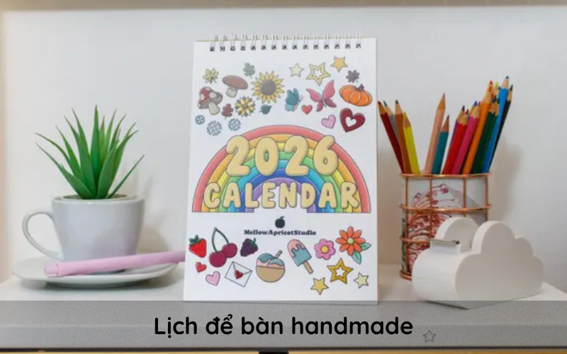 làm lịch để bàn tại nhà