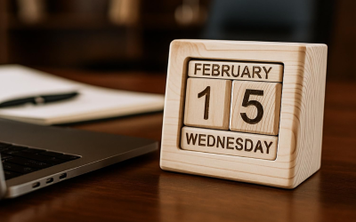 lịch gỗ để bàn