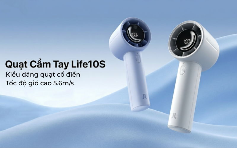 quà tặng quạt cầm tay jisulife 10s