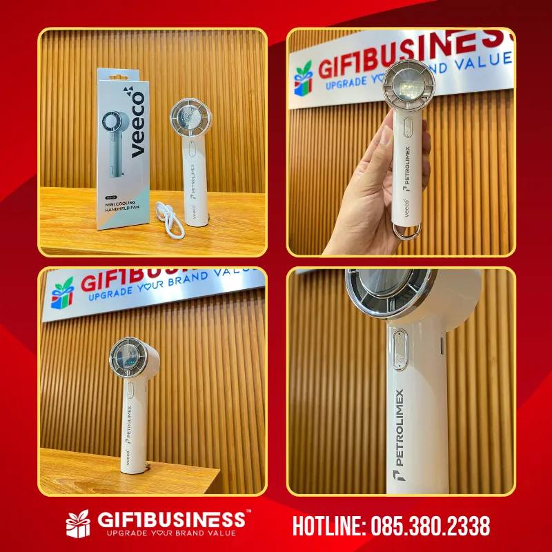 quạt cầm tay sạc pin veeco