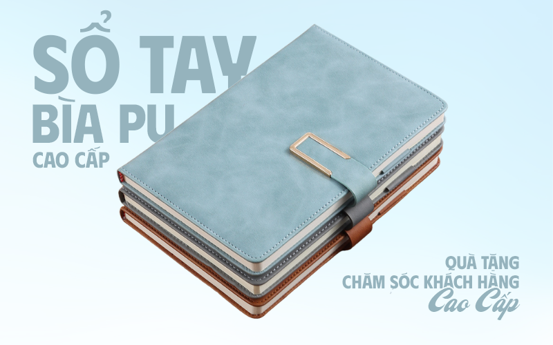 sổ tay bìa pu