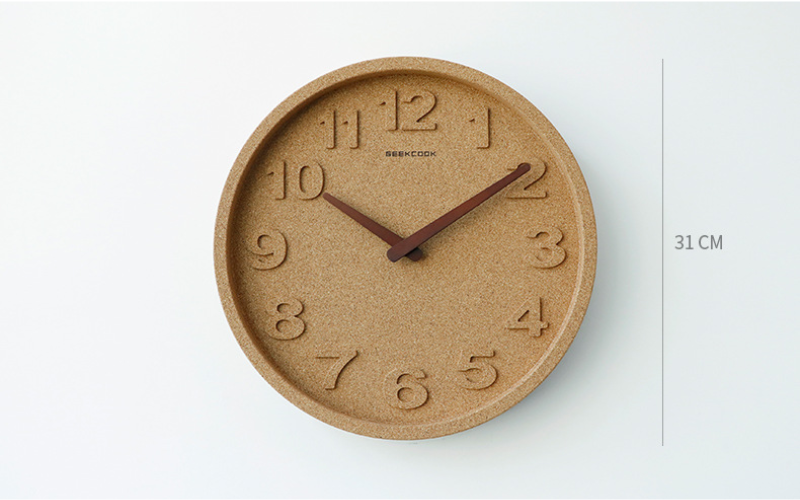 đồng hồ chất liệu gỗ bần mềm