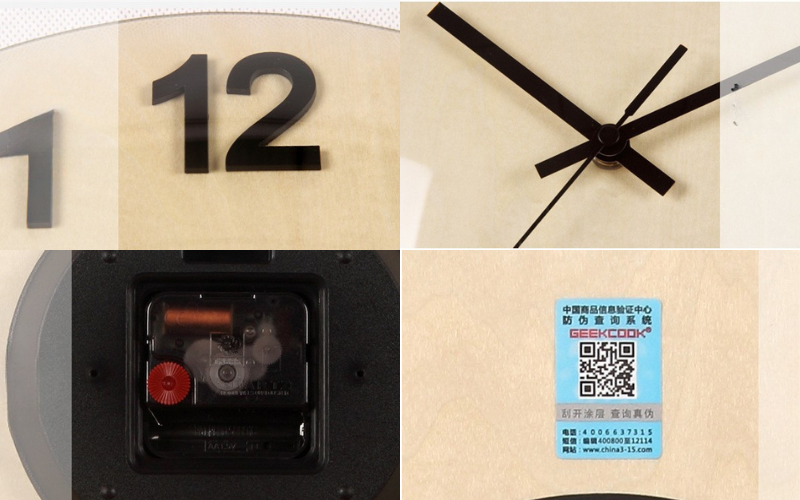 đồng hồ treo tường geekcook