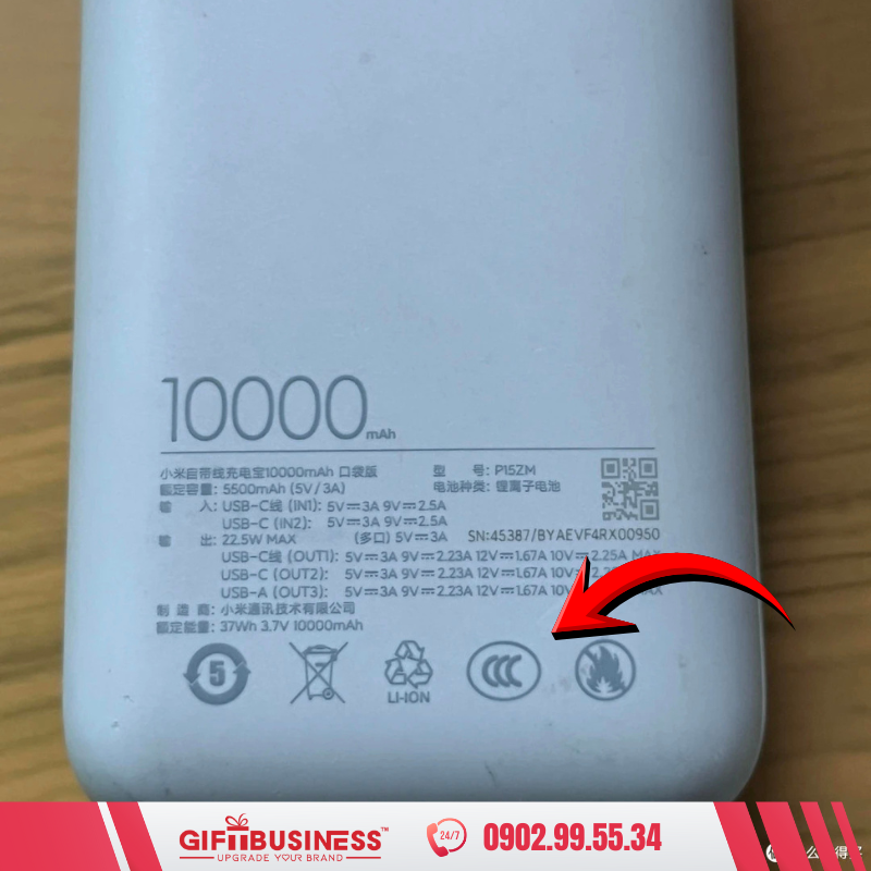 sạc dự phòng chuẩn ccc