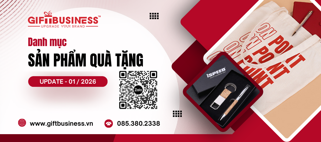 danh mục sản phẩm quà tặng in logo công ty 2026