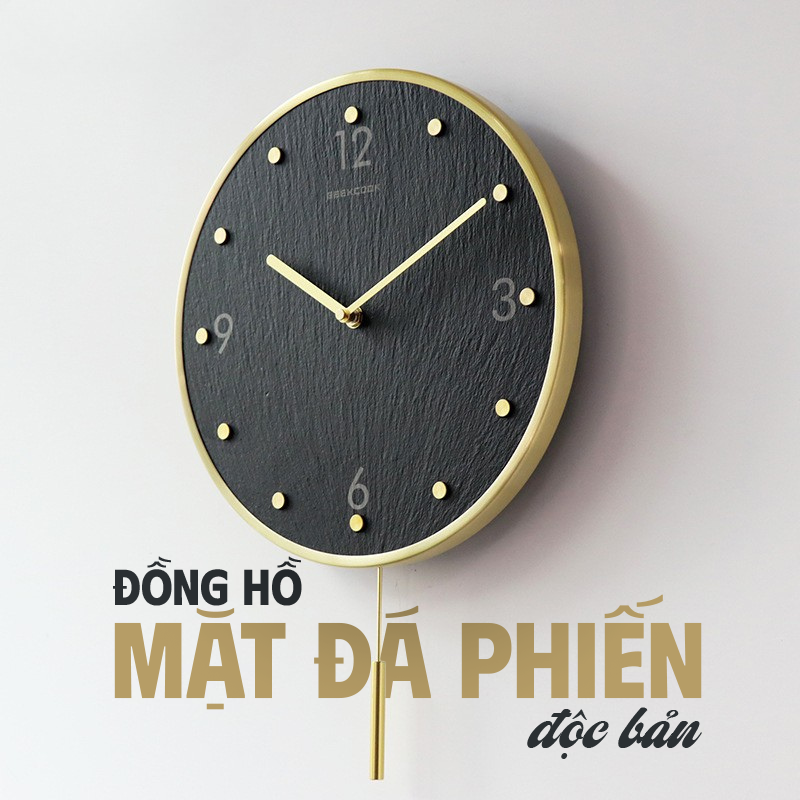 đồng hồ mặt đá phiến