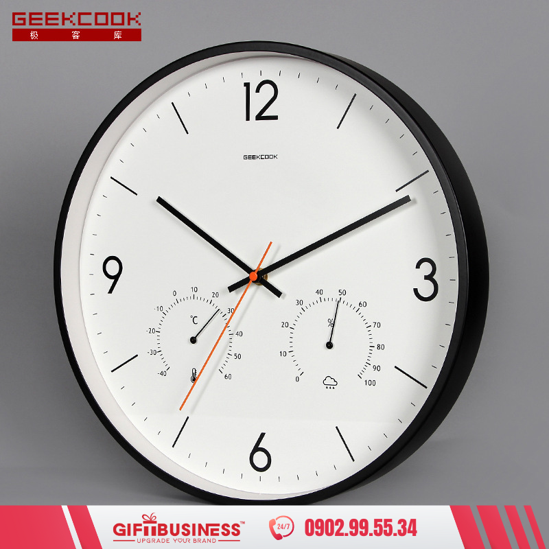 in logo đồng hồ treo tường