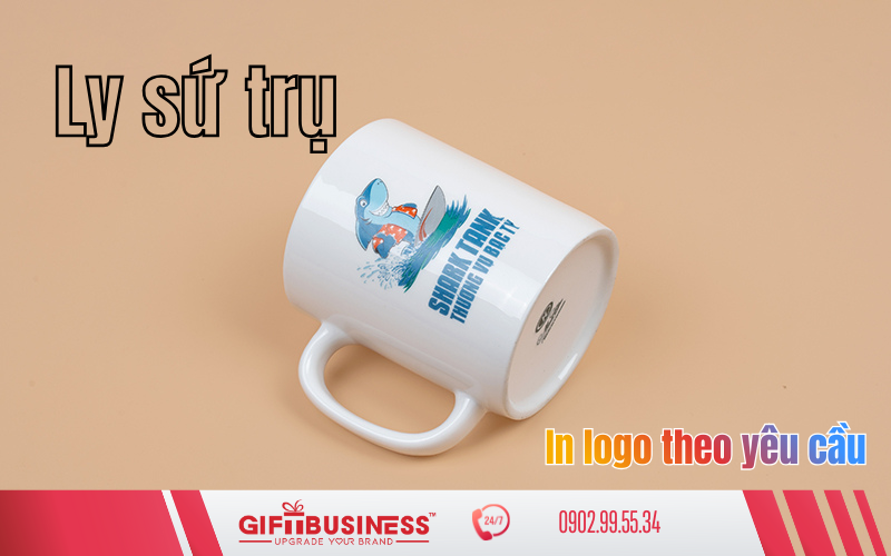 ly sứ trụ in logo theo yêu cầu