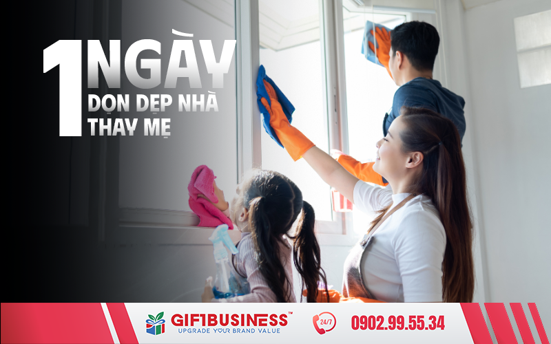 một ngày dọn dẹp nhà thay mẹ