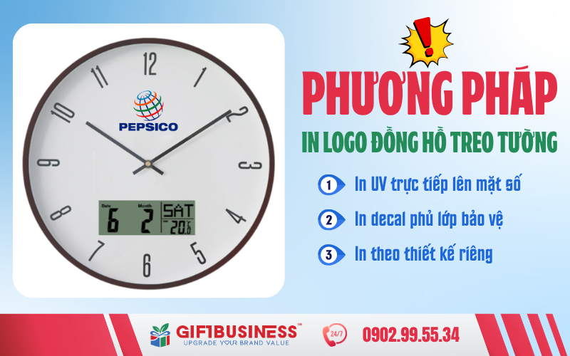 phương pháp in đồng hồ treo tường