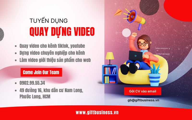 tuyển dụng nhân sự quay dựng video
