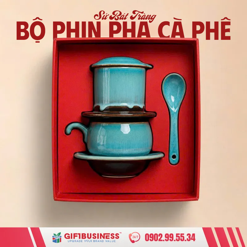 bộ phin cafe sứ bát tràng