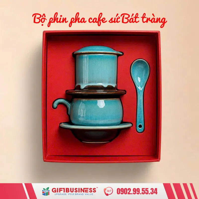 bộ phin cafe sứ bát tràng