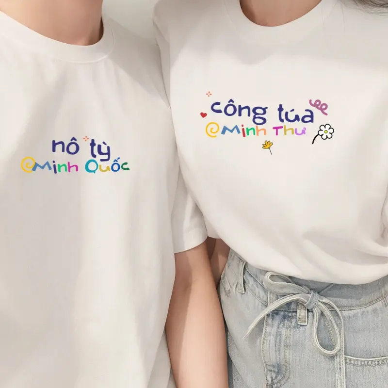 áo đôi in hình cá nhân hóa
