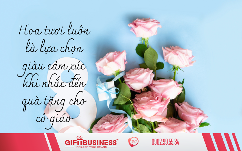 hoa tươi tặng cô