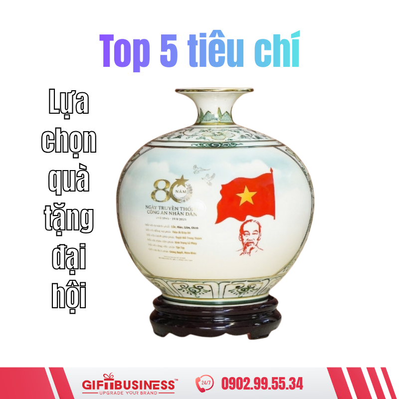 tiêu chí lựa chọn quà tặng đại hội