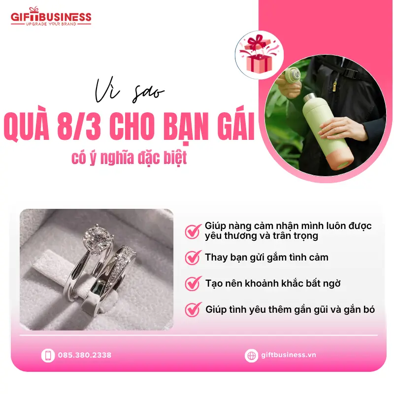 vì sao quà tặng 8/3 cho bạn gái có ý nghĩa đặc biệt