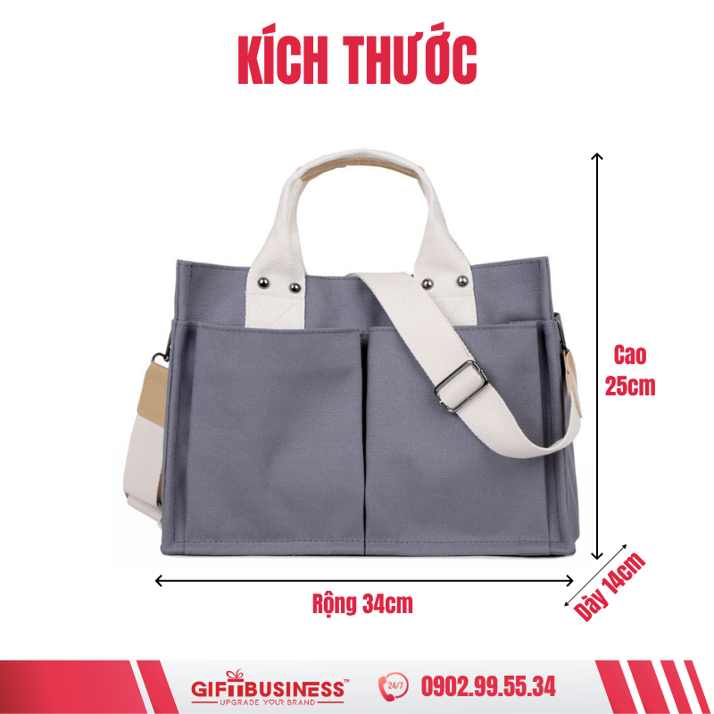 kích thước túi tote gb09