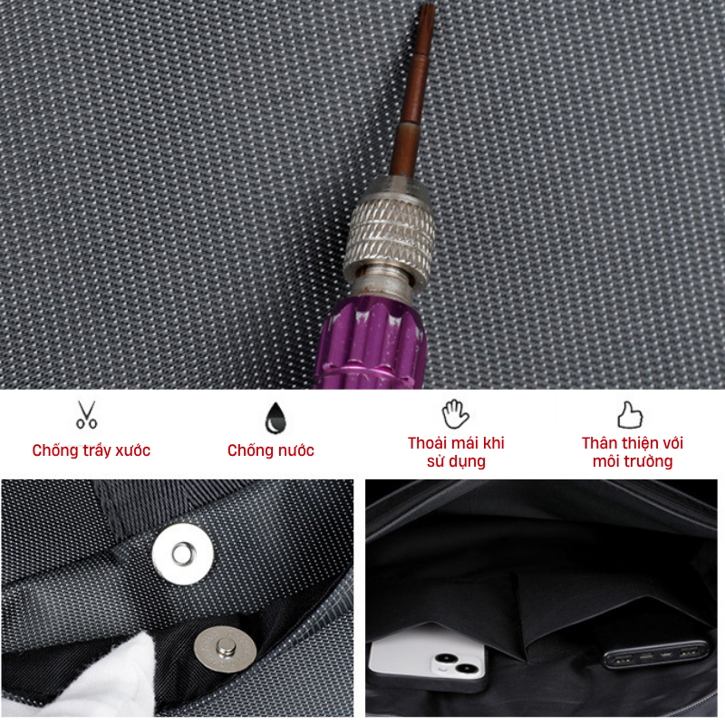 Chất liệu vải Oxford của túi tote gb08