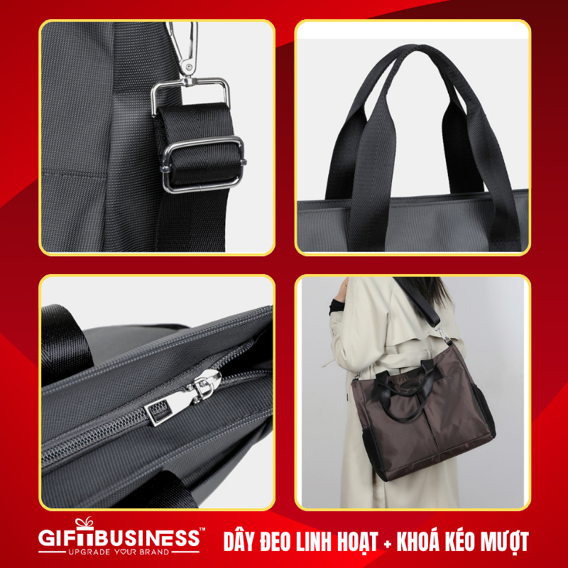 Dây đeo, khoá kéo túi tote gb08