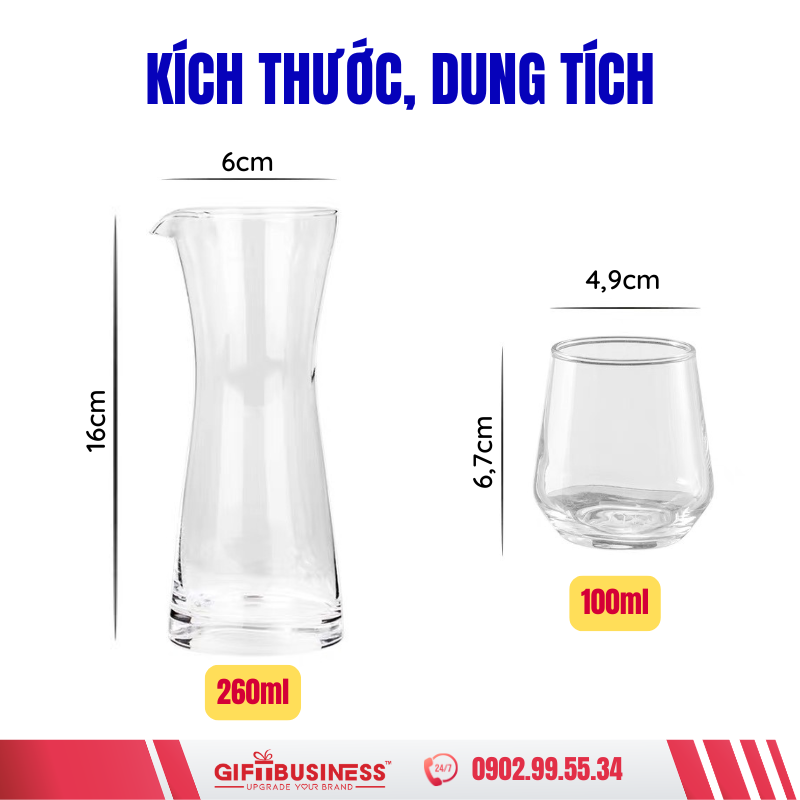 kích thước bình chia cà phê