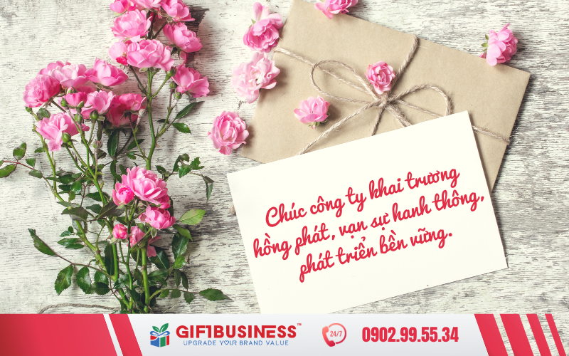 thiệp chúc mừng khai trương doanh nghiệp