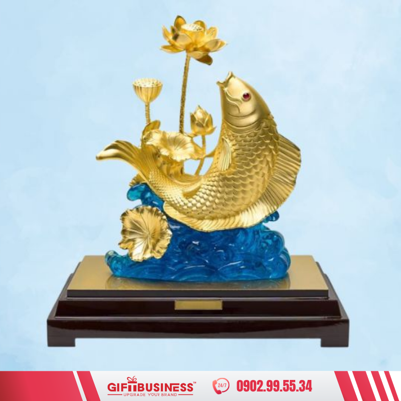 tượng liên ngư cầu tài