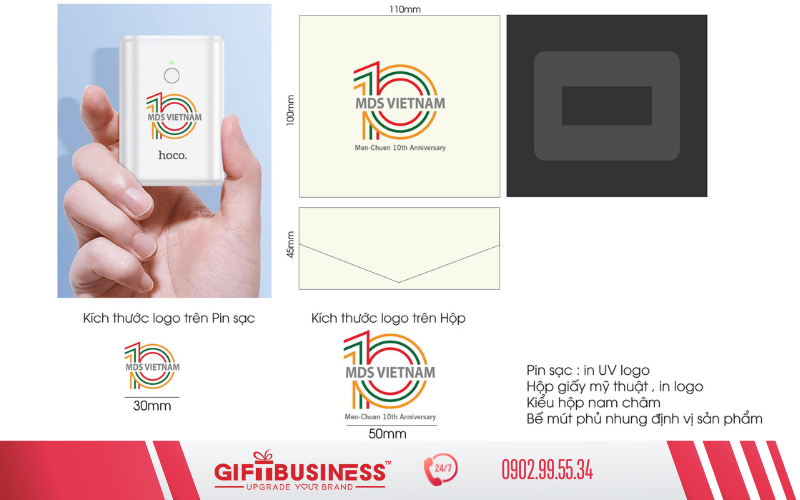 thiết kế quà tặng in logo