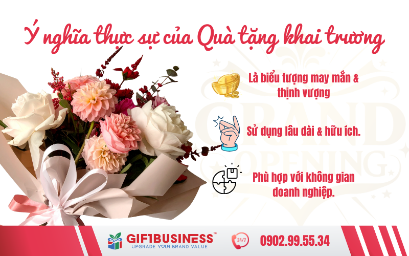 ý nghĩa của quà tặng khai trương
