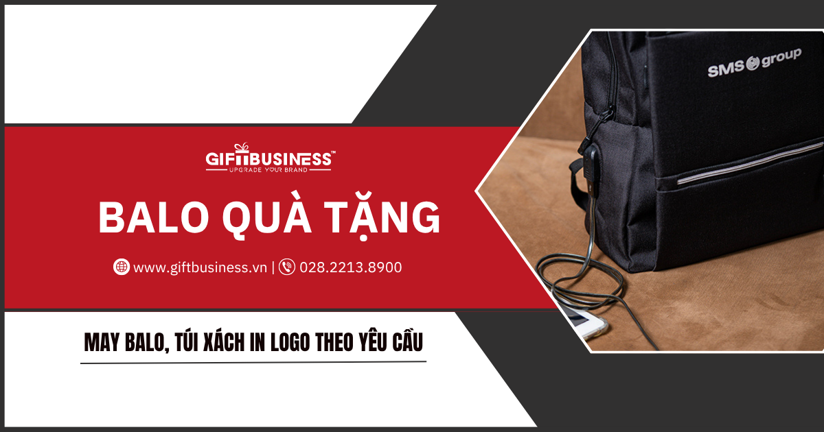 quà tặng balo in logo công ty