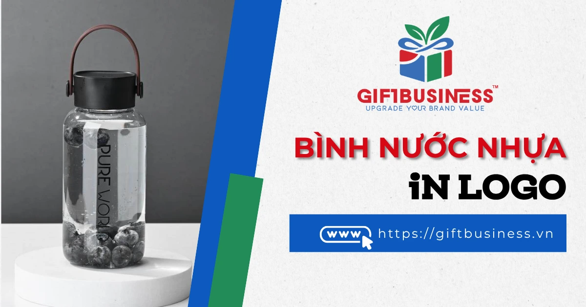 bình nước nhựa in logo