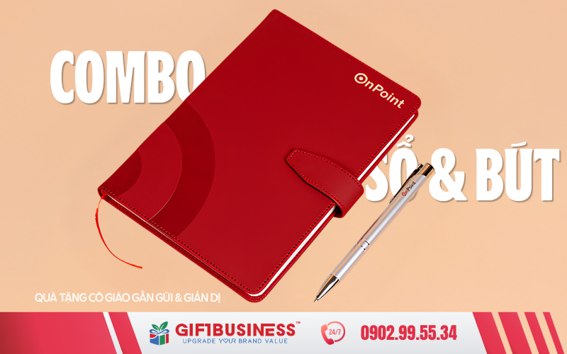 combo quà tặng sổ bút cho cô giáo