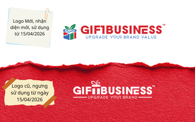 công ty quà tặng gift business thay đổi nhận diện thương hiệu