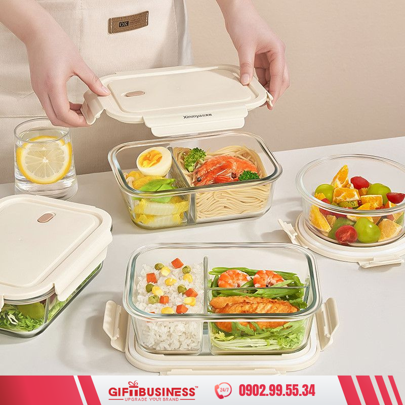 hộp cơm thủy tinh giữ nhiệt