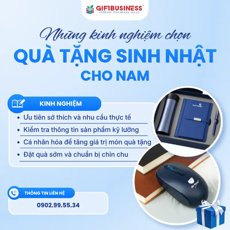 lưu ý khi chọn quà sinh nhật cho nam