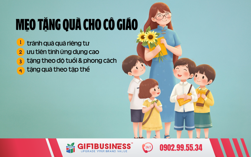 mẹo tặng quà cho cô giáo tinh tế
