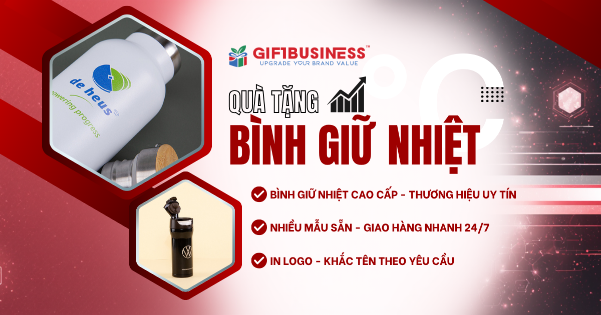 quà tặng bình giữ nhiệt banner logo mới
