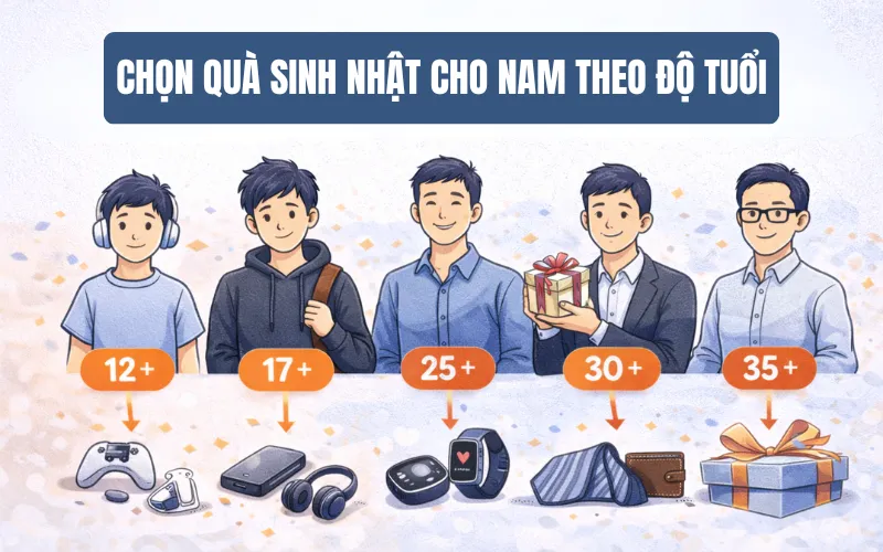 quà tặng cho bạn trai