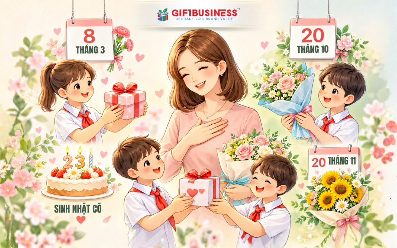 quà tặng cô giáo