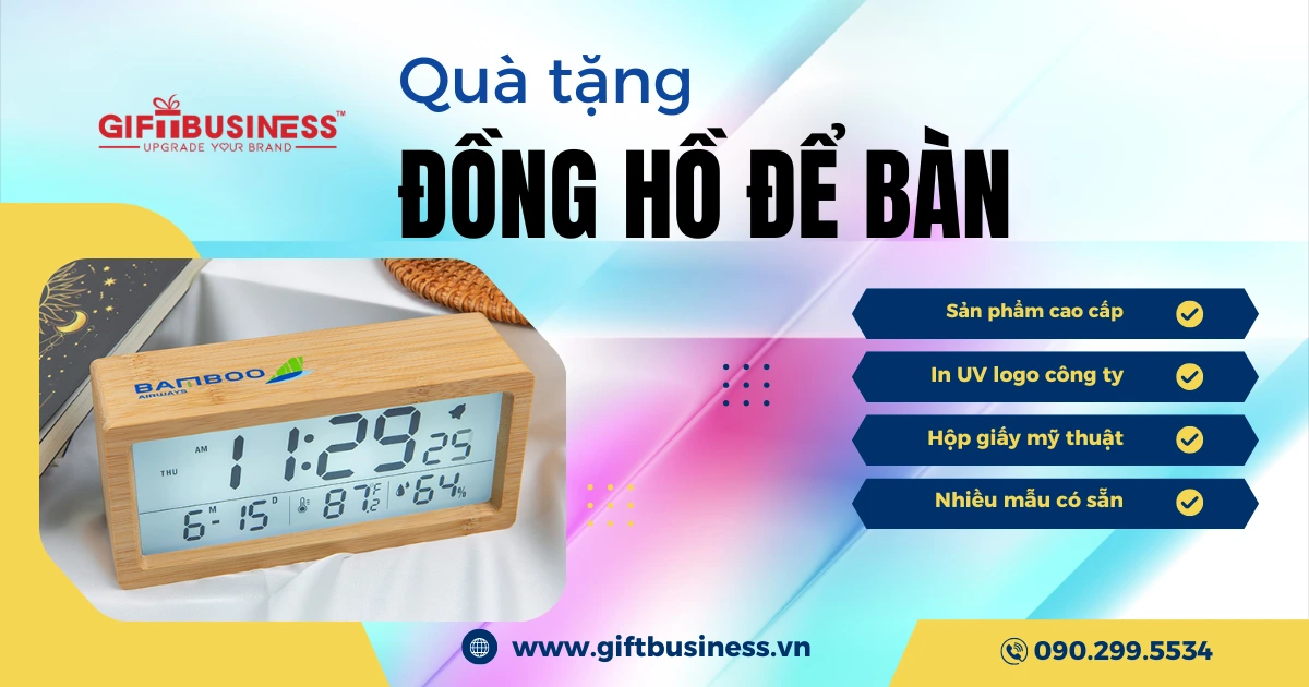 quà tặng đồng hồ để bàn