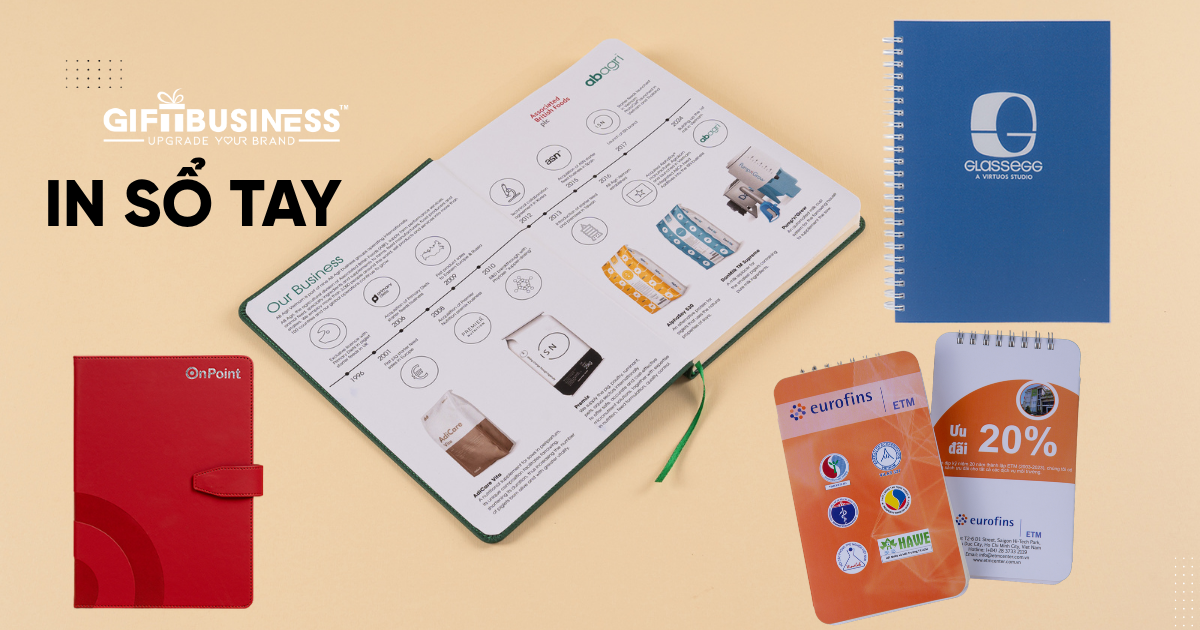 quà tặng sổ tay in logo