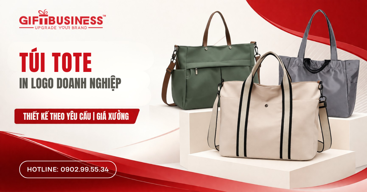 túi tote in logo doanh nghiệp
