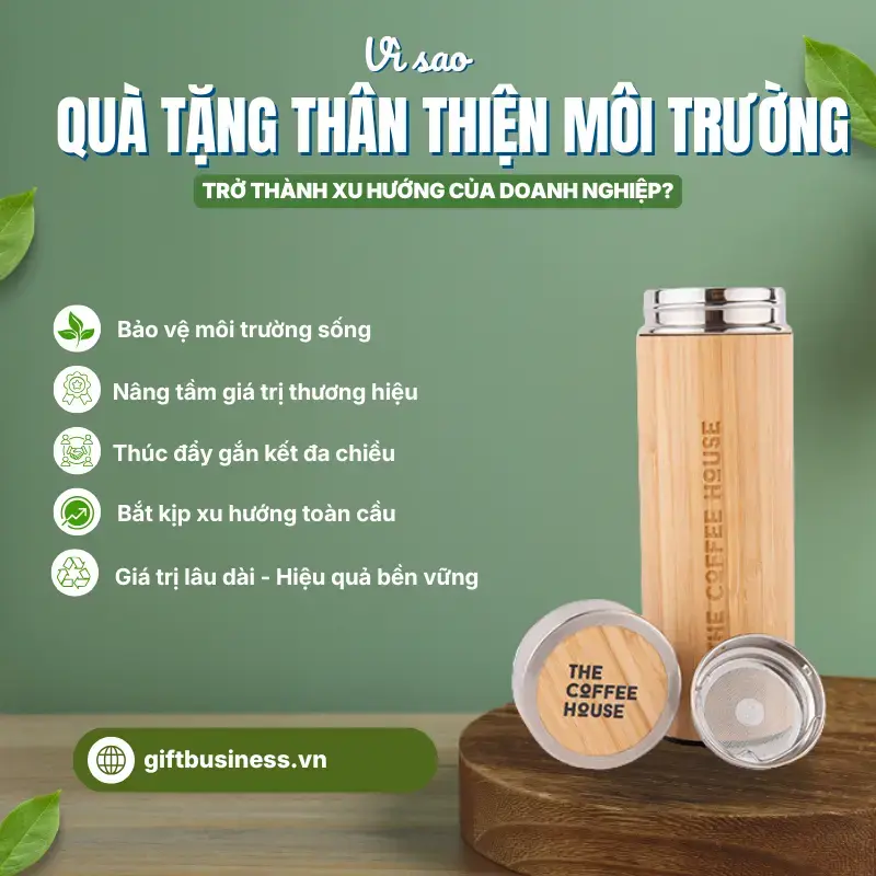 Vì sao quà tặng thân thiện môi trường trở thành xu hướng của doanh nghiệp?