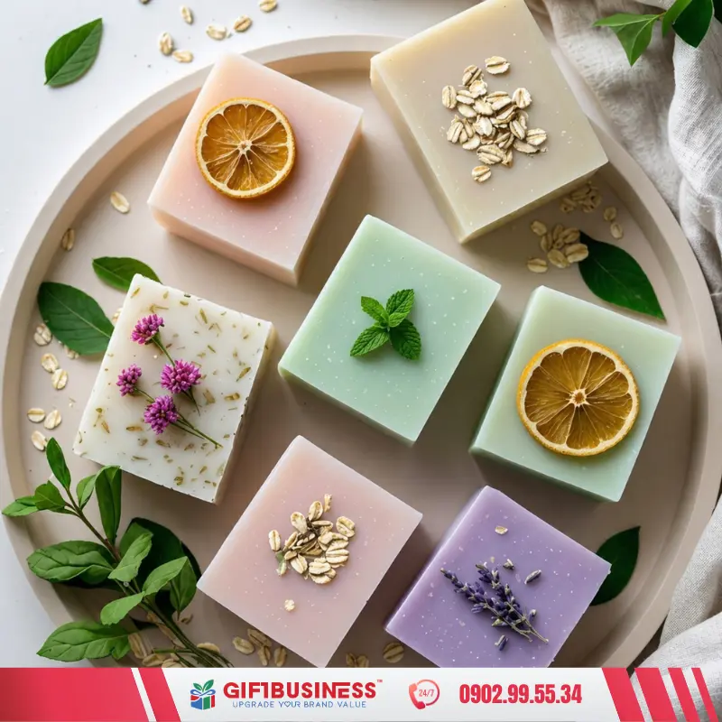 xà phòng thiên nhiên quà tặng thân thiện với môi trường