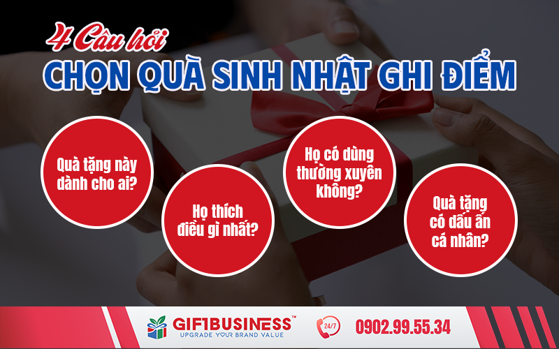 4 câu hỏi chọn quà sinh nhật ghi điểm