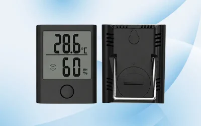 Nhiệt ẩm kế để bàn in logo quà tặng khách