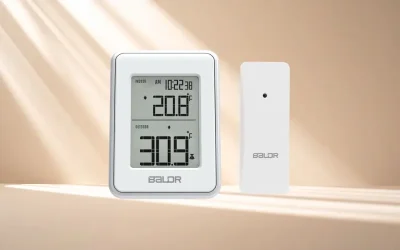 nhiệt kế điện tử baldr màu trắng