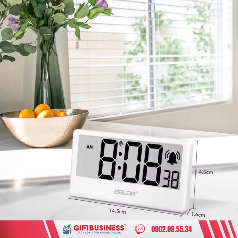 kích thước đồng hồ để bàn baldr